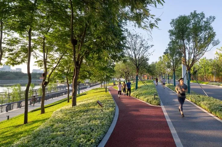 Landscaped jogging track at Godrej Plots Coimbatore