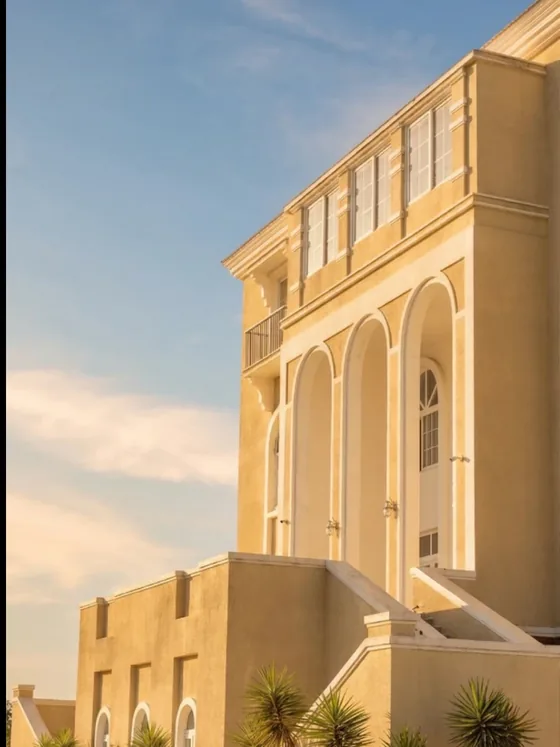 Greco-Roman arched villa facade at JRC Palladio, Sarjapur Road