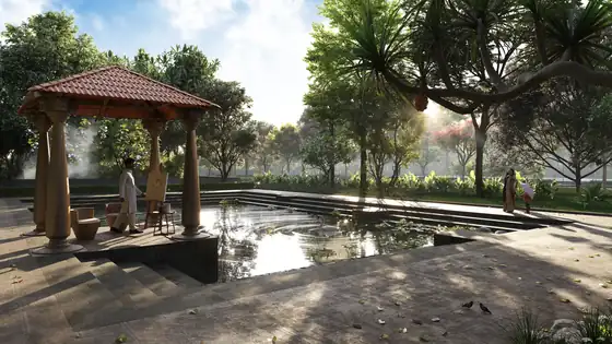 Clubhouse and swimming pool